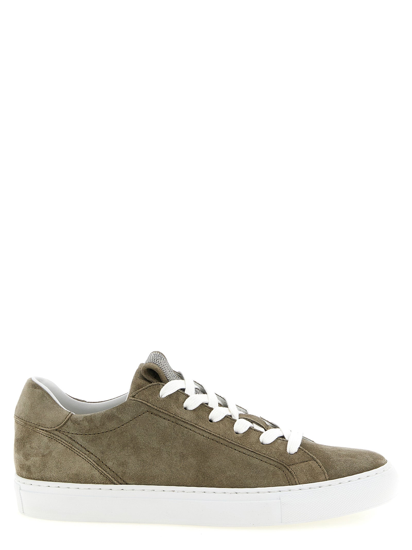 Gray Low Top Sneakers by Brunello Cucinelli