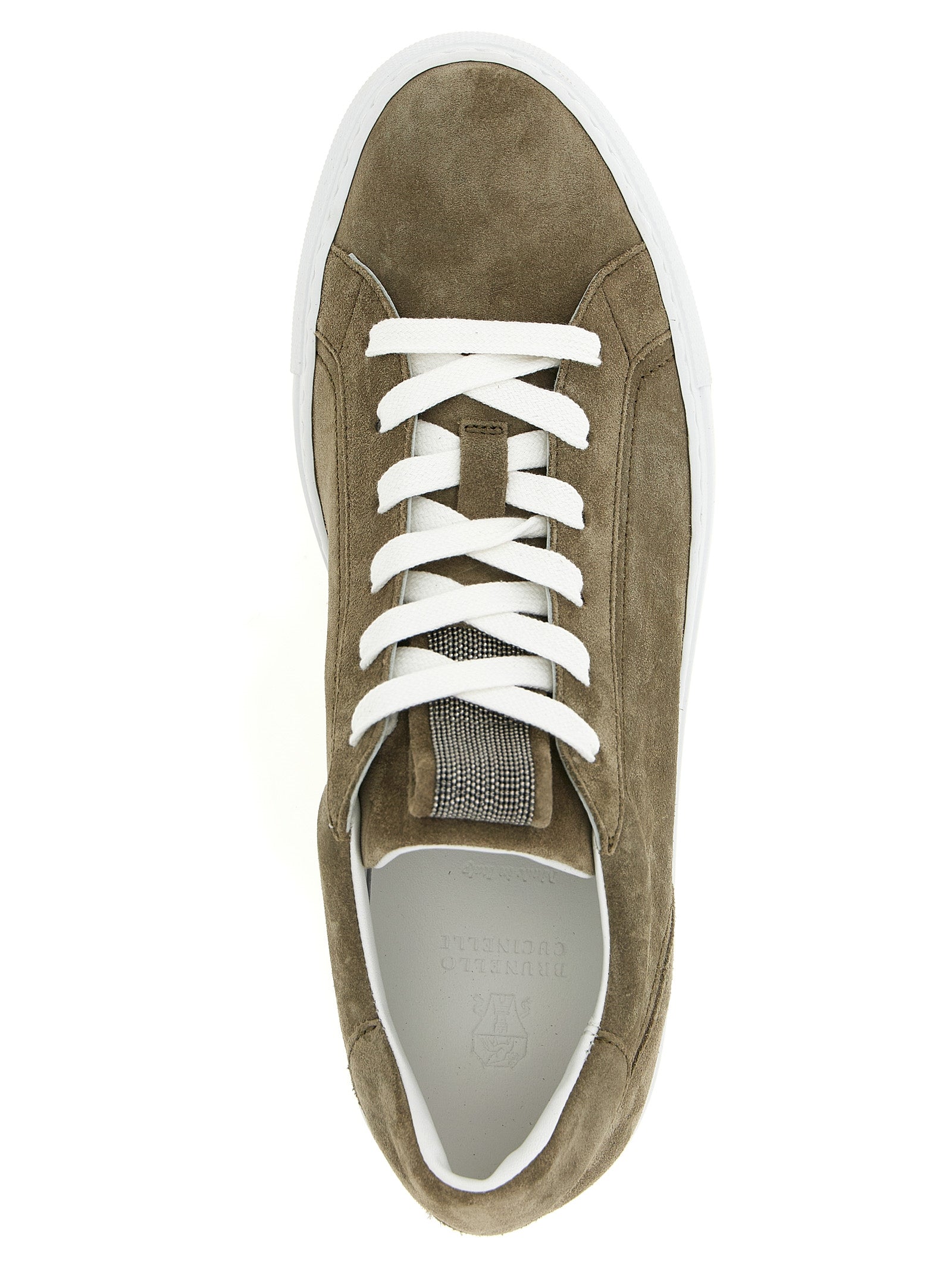 Gray Low Top Sneakers by Brunello Cucinelli