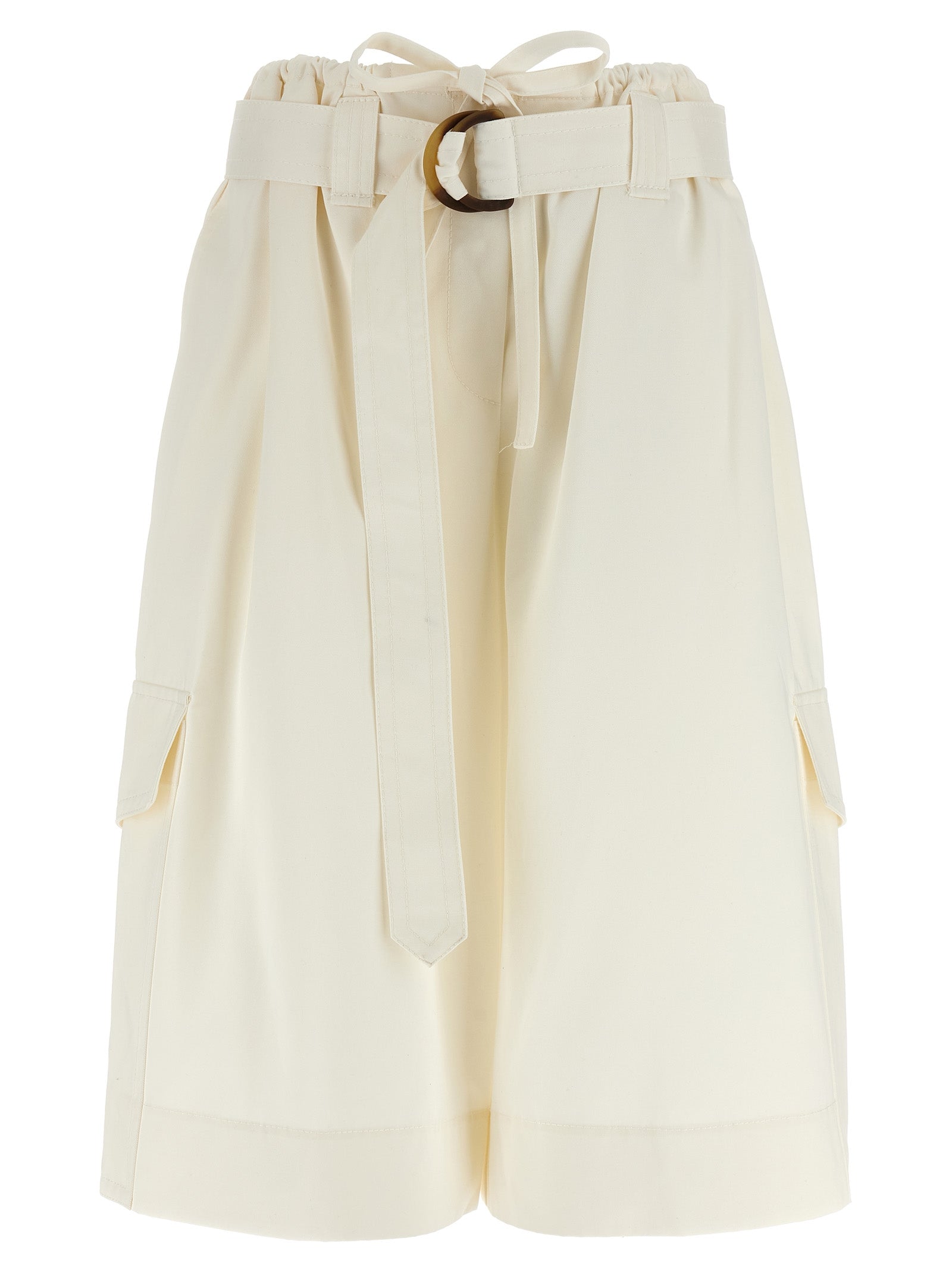White Bermuda Shorts by Zimmermann