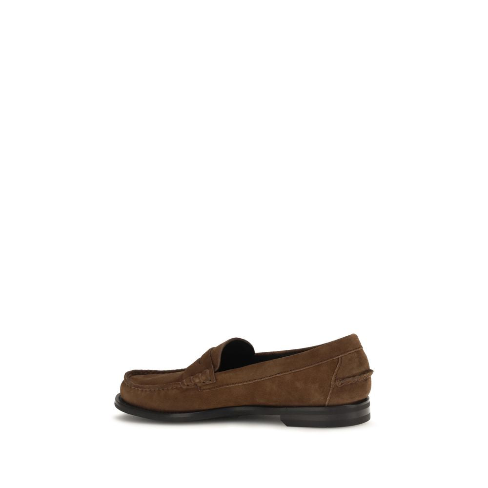 Brown Suede Loafers by Prada