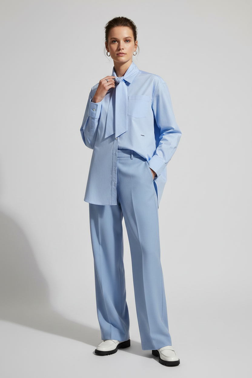 Blue oversized Shirt by Prada