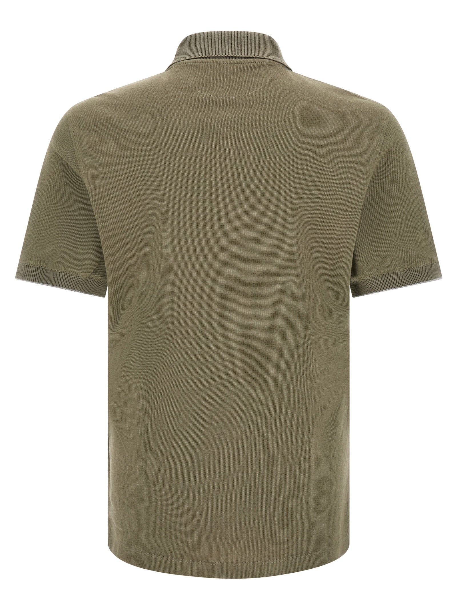 Bicolor Cotton Polo Shirt