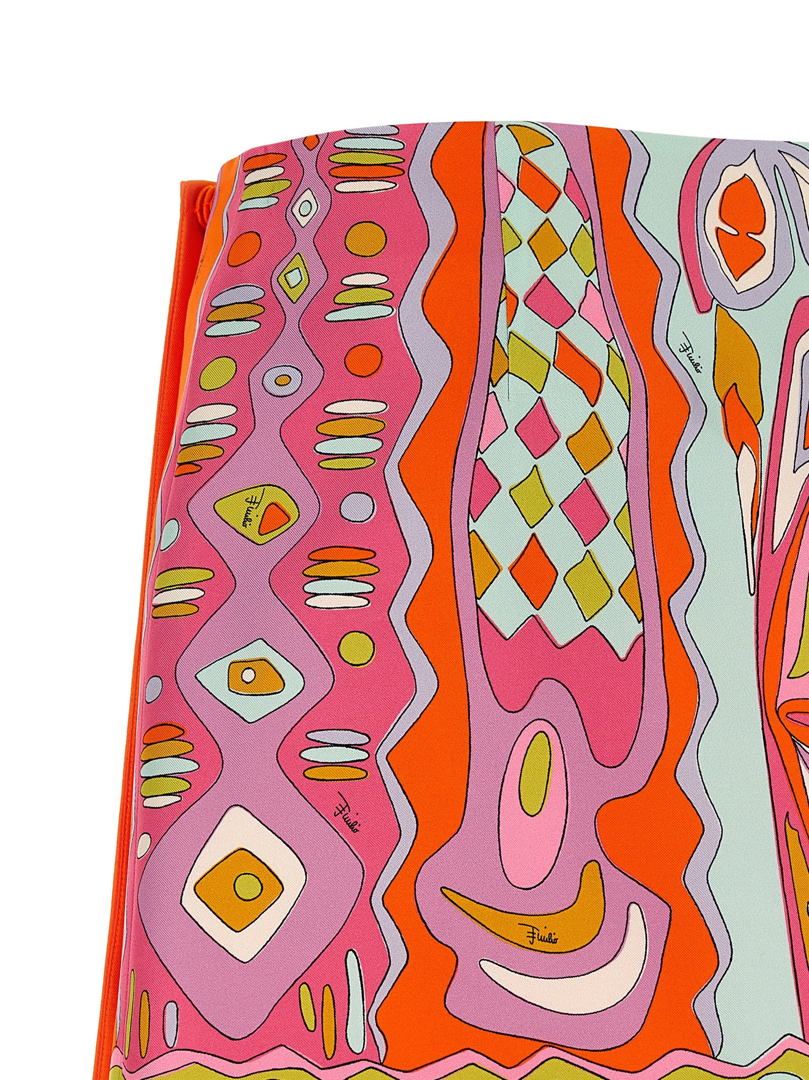 Emilio Pucci Silk Twill Wrap Skirt — Multicolor Abstract Print | Women