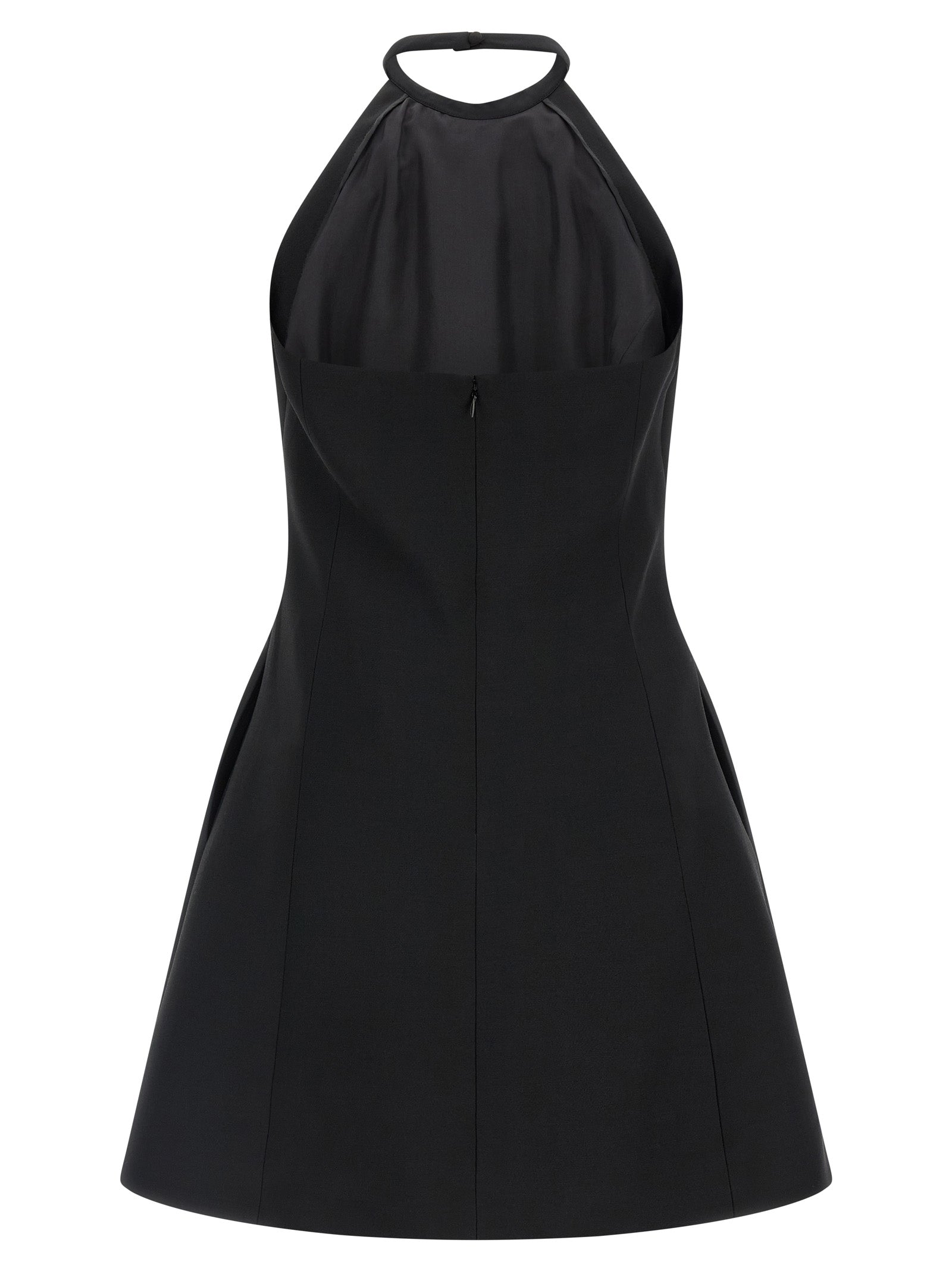 Valentino Garavani Black Crepe Couture Mini Dress Sequin Bow