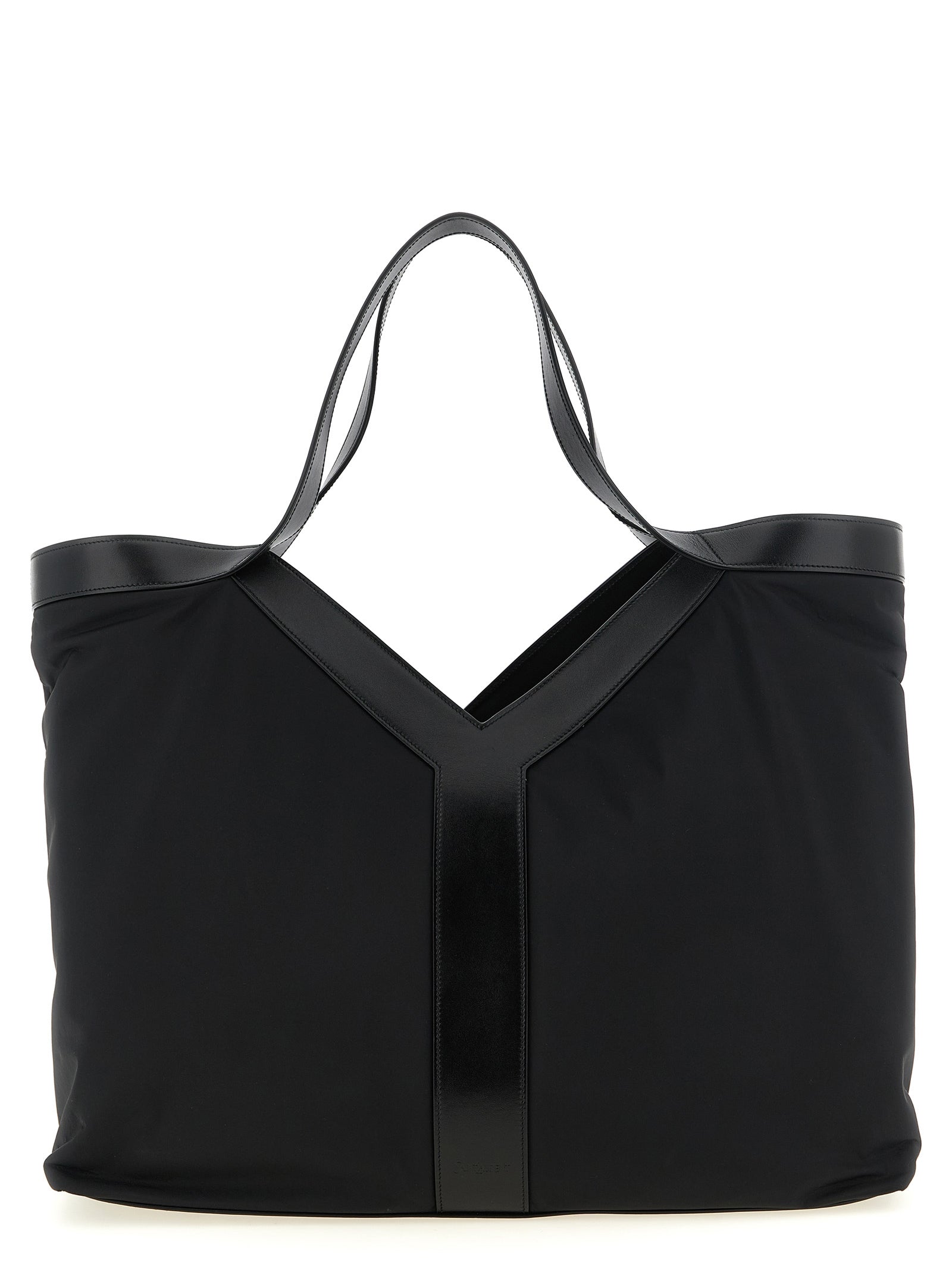 Saint Laurent Y Large Black Calfskin Tote Bag Econyl Men