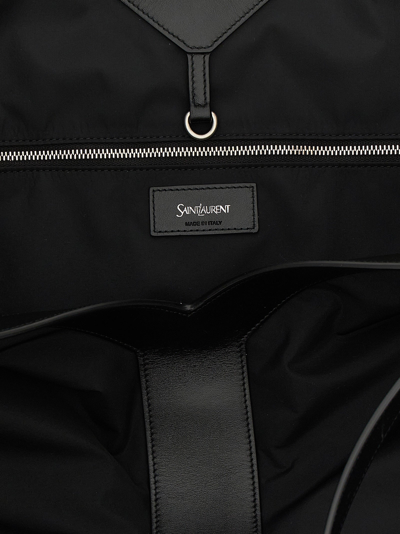 Saint Laurent Y Large Black Calfskin Tote Bag Econyl Men