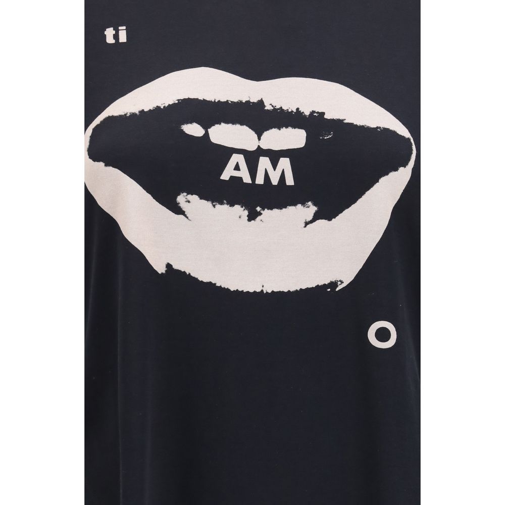 Fendi Black Organic Cotton Ti Amo Graphic T-Shirt AW26