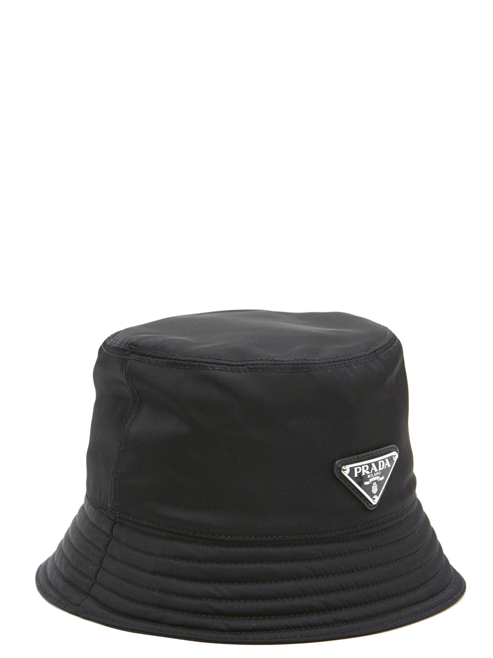 Prada Re-Nylon Bucket Hat in Black | Triangle Logo | Made in Italy