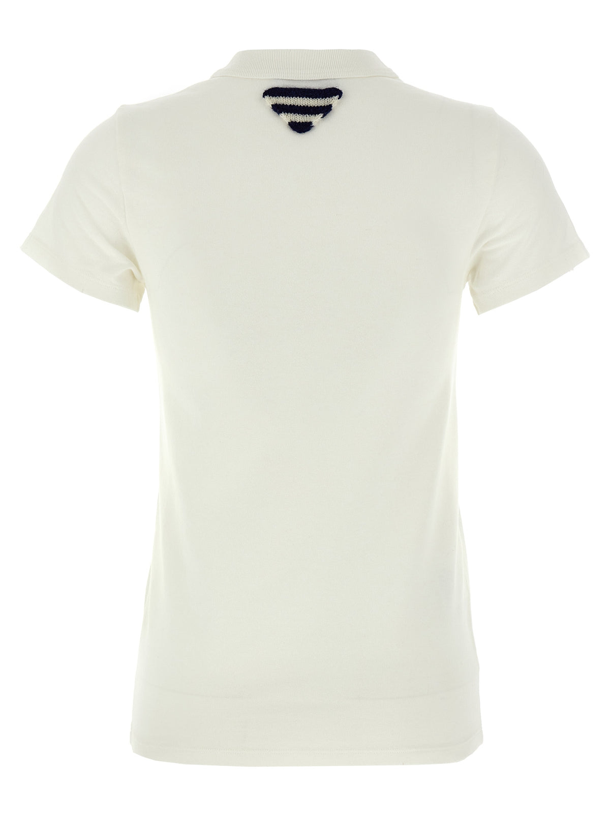 Prada Used-Effect Vintage Logo Cotton T-Shirt in White | Made in Italy