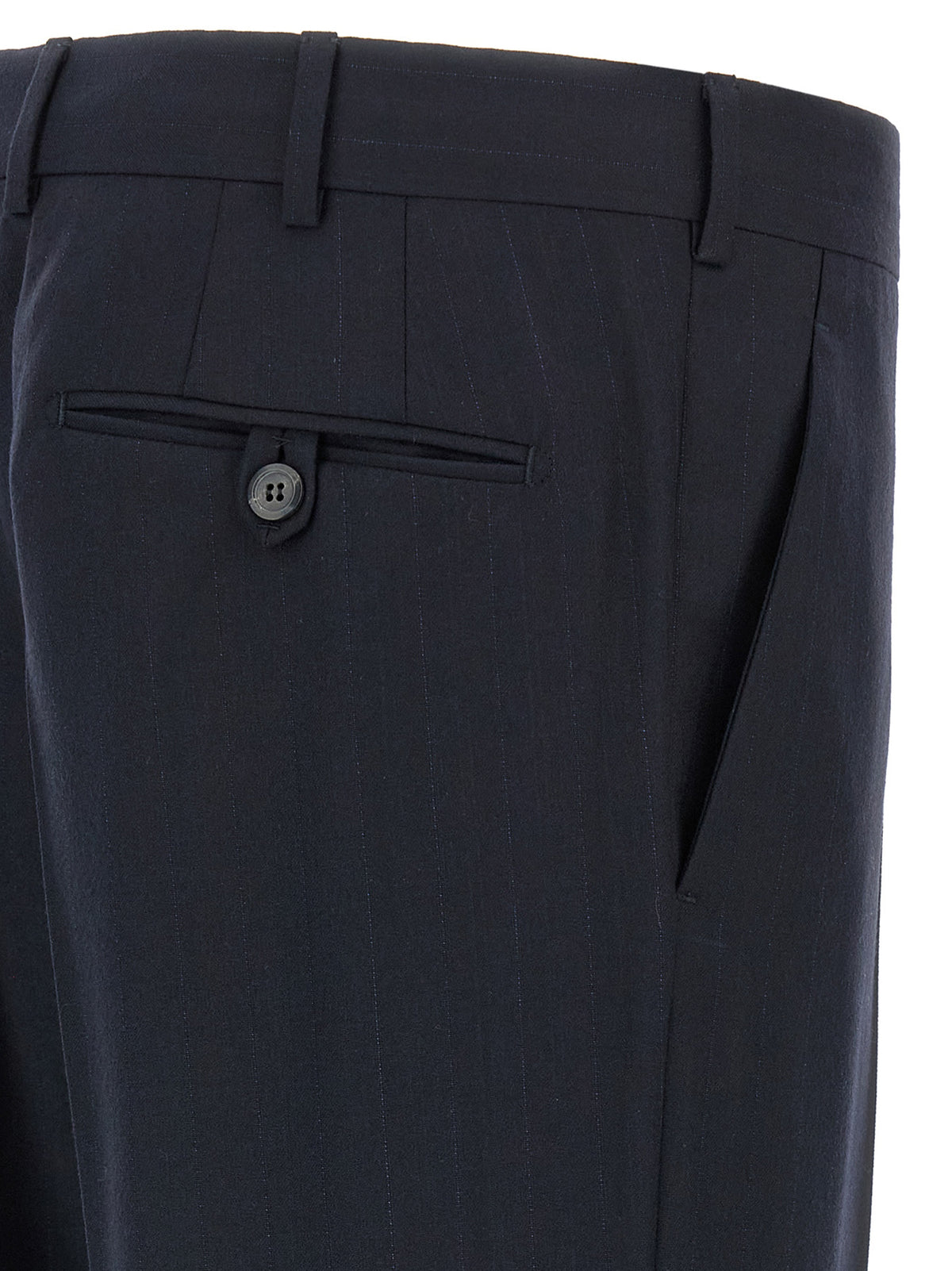 Prada Virgin Wool & Cashmere Single-Breasted Two-Piece Suit in Blue | Made in Italy