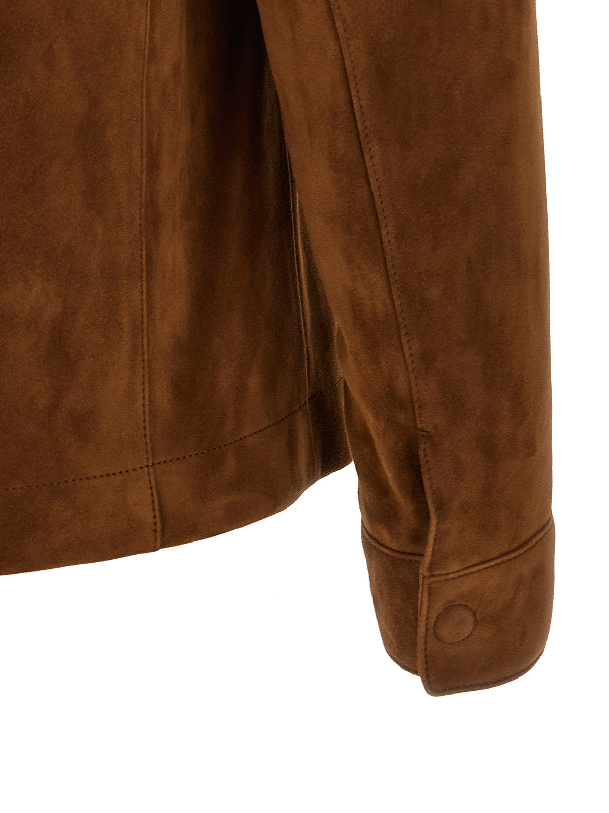 Tom Ford Lamb Leather Overshirt in Brown | Made in Italy