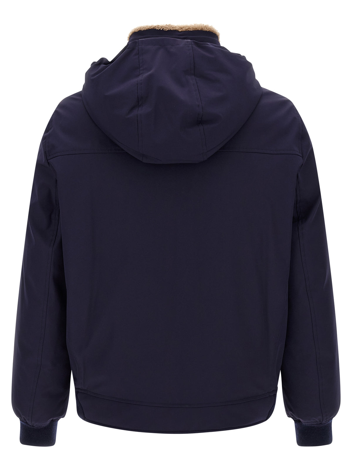 Brunello Cucinelli Polyamide Padded Jacket in Navy Blue | Made in Italy