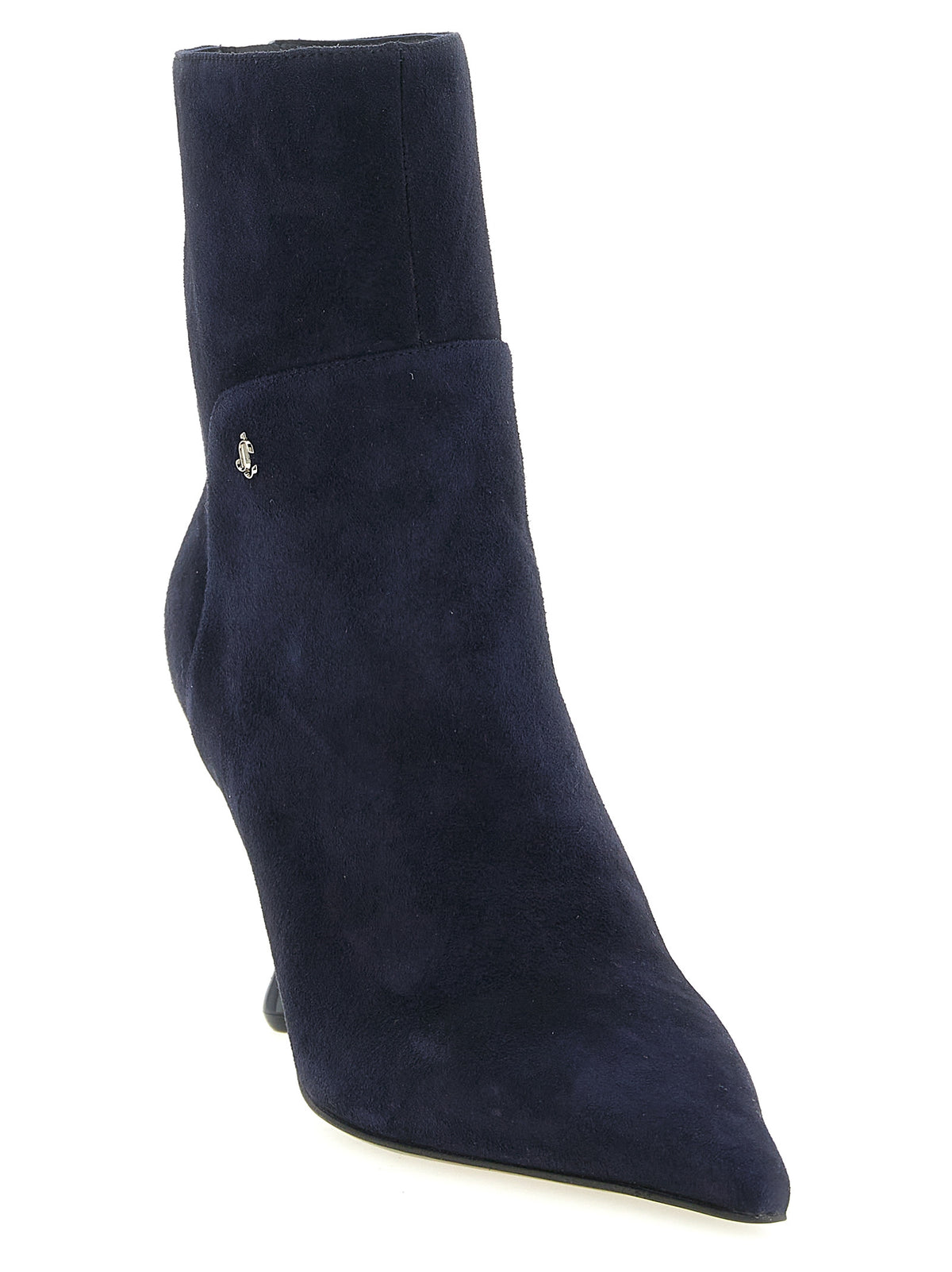 Jimmy Choo Cycas Suede Ankle Boots in Navy Blue | Made in Italy