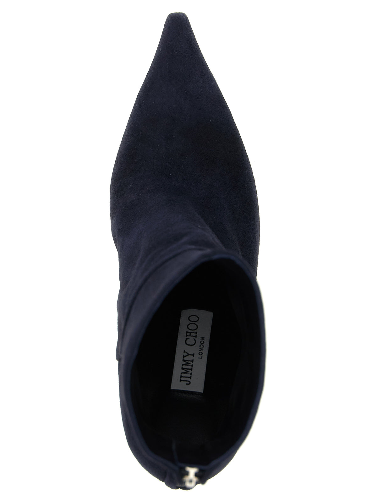 Jimmy Choo Cycas Suede Ankle Boots in Navy Blue | Made in Italy