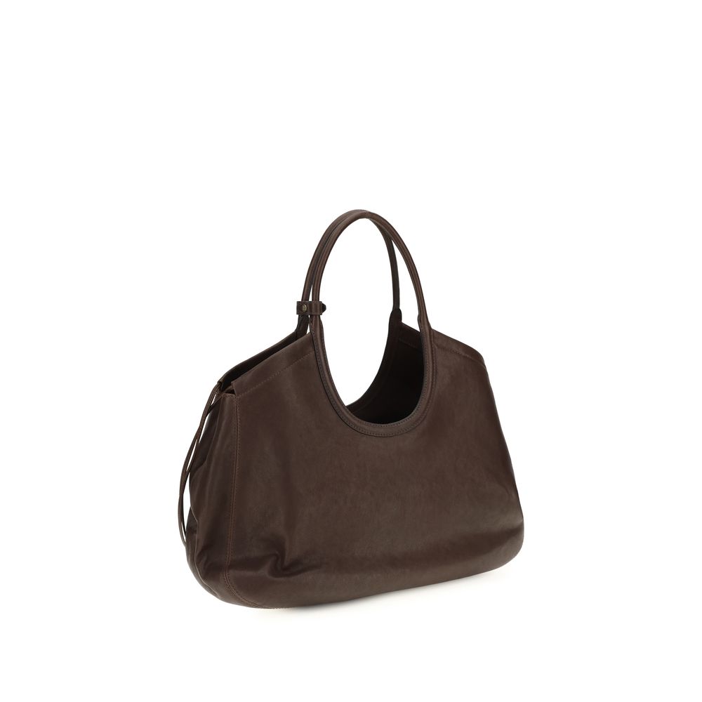 Miu Miu Ivy Nappa Lamb Leather Shopping Bag in Brown | AW26
