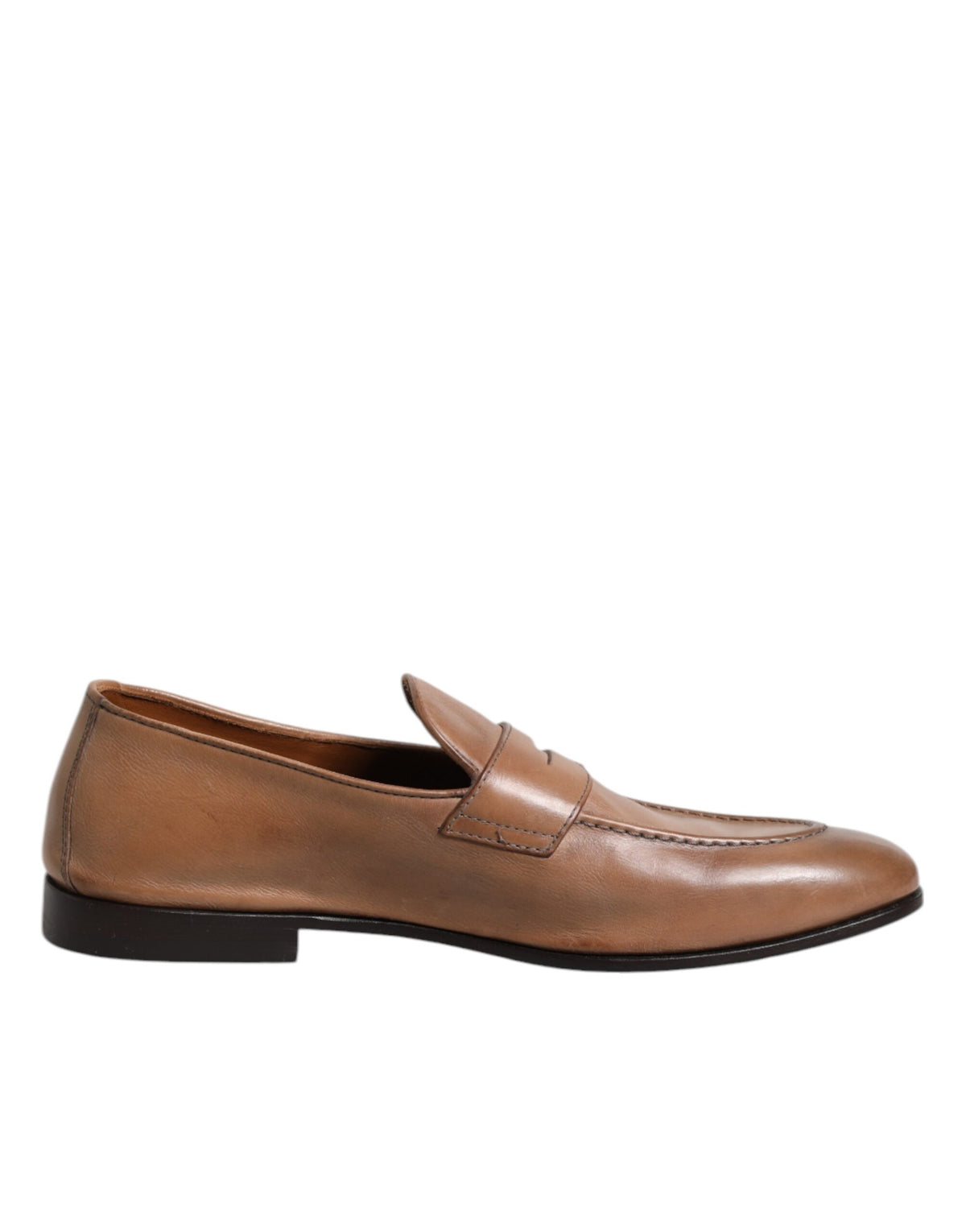 Brunello Cucinelli Leather Loafers in Brown | Made in Italy