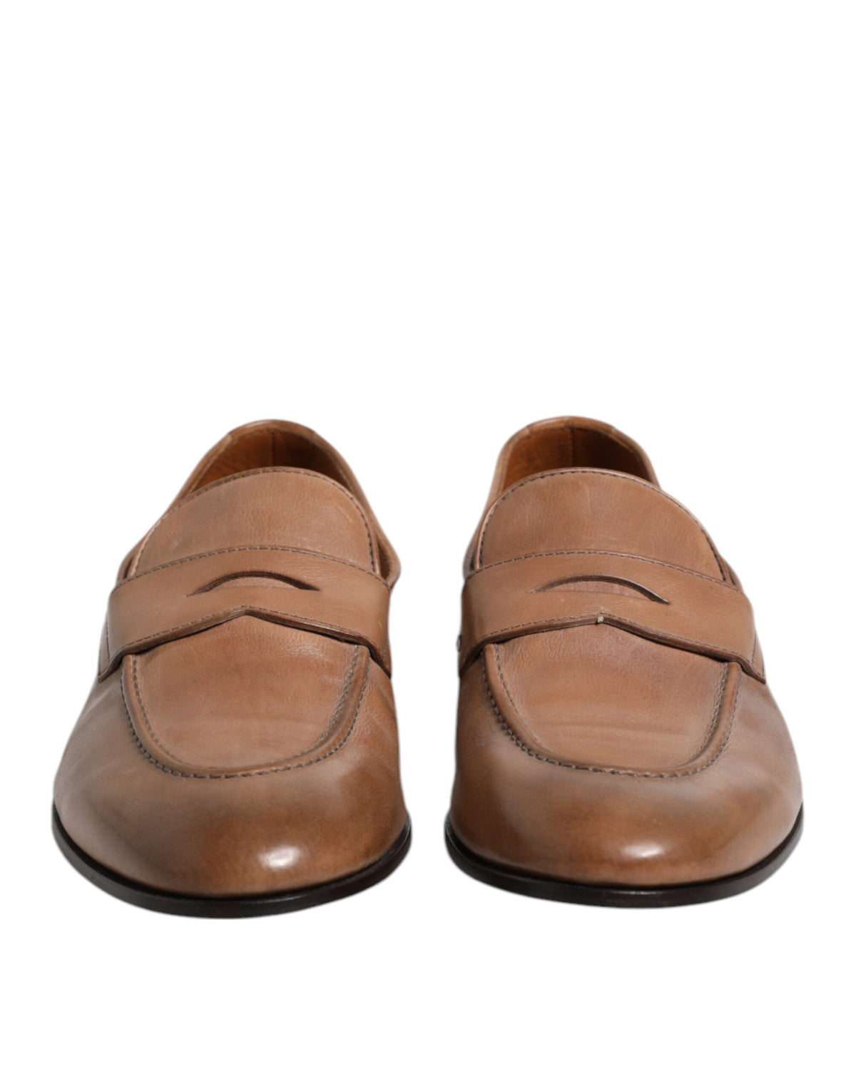Brunello Cucinelli Leather Loafers in Brown | Made in Italy