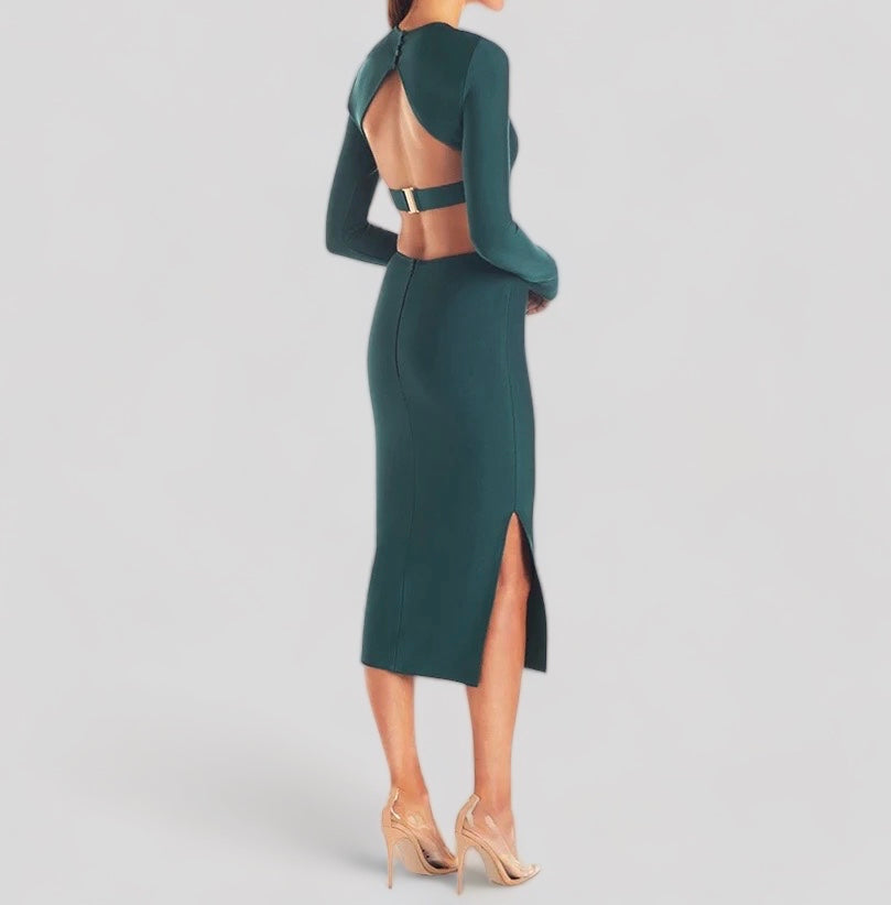 Vestido manga larga
