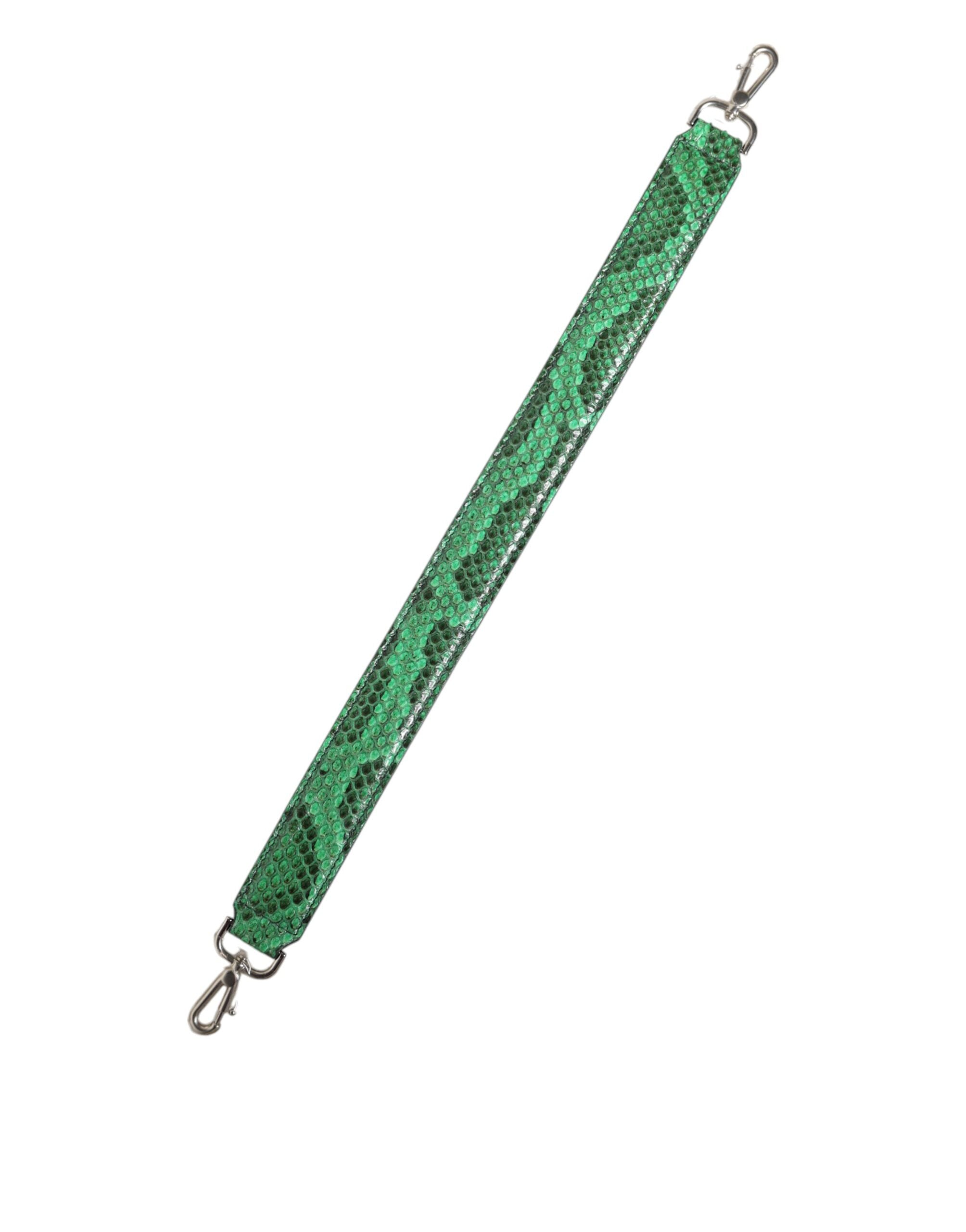 Black Green Exotic Leather Bag Shoulder Strap