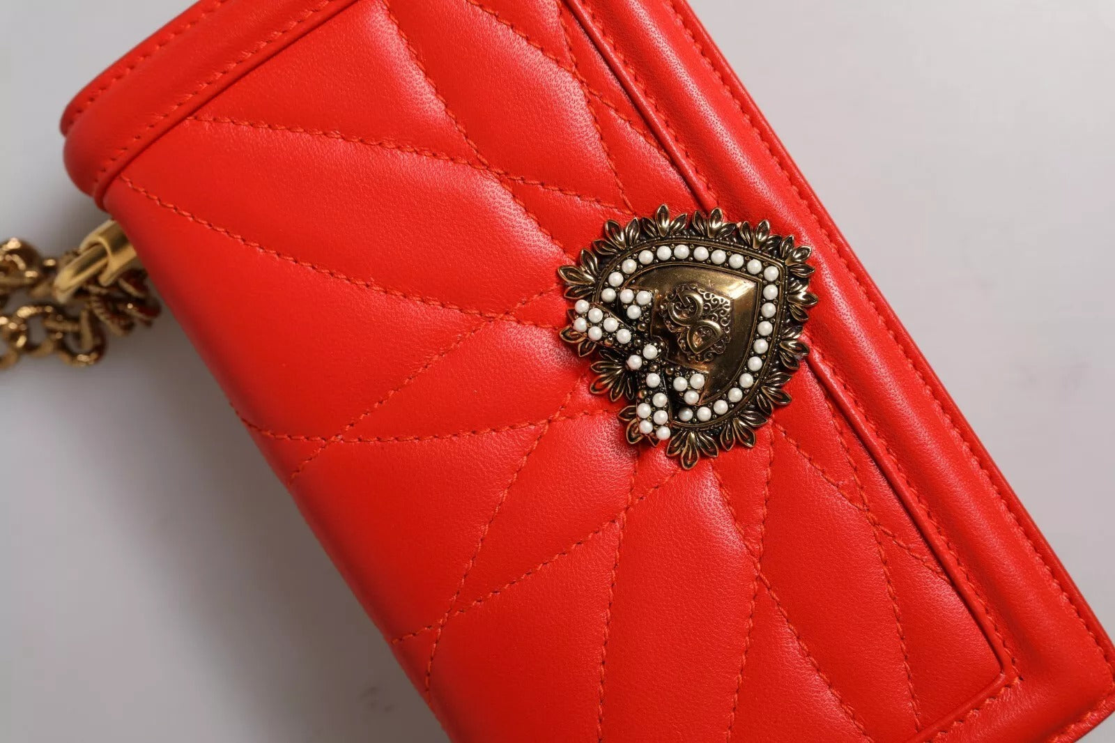 Red Quilted Devotion Crossbody 11 PRO Phone case bag