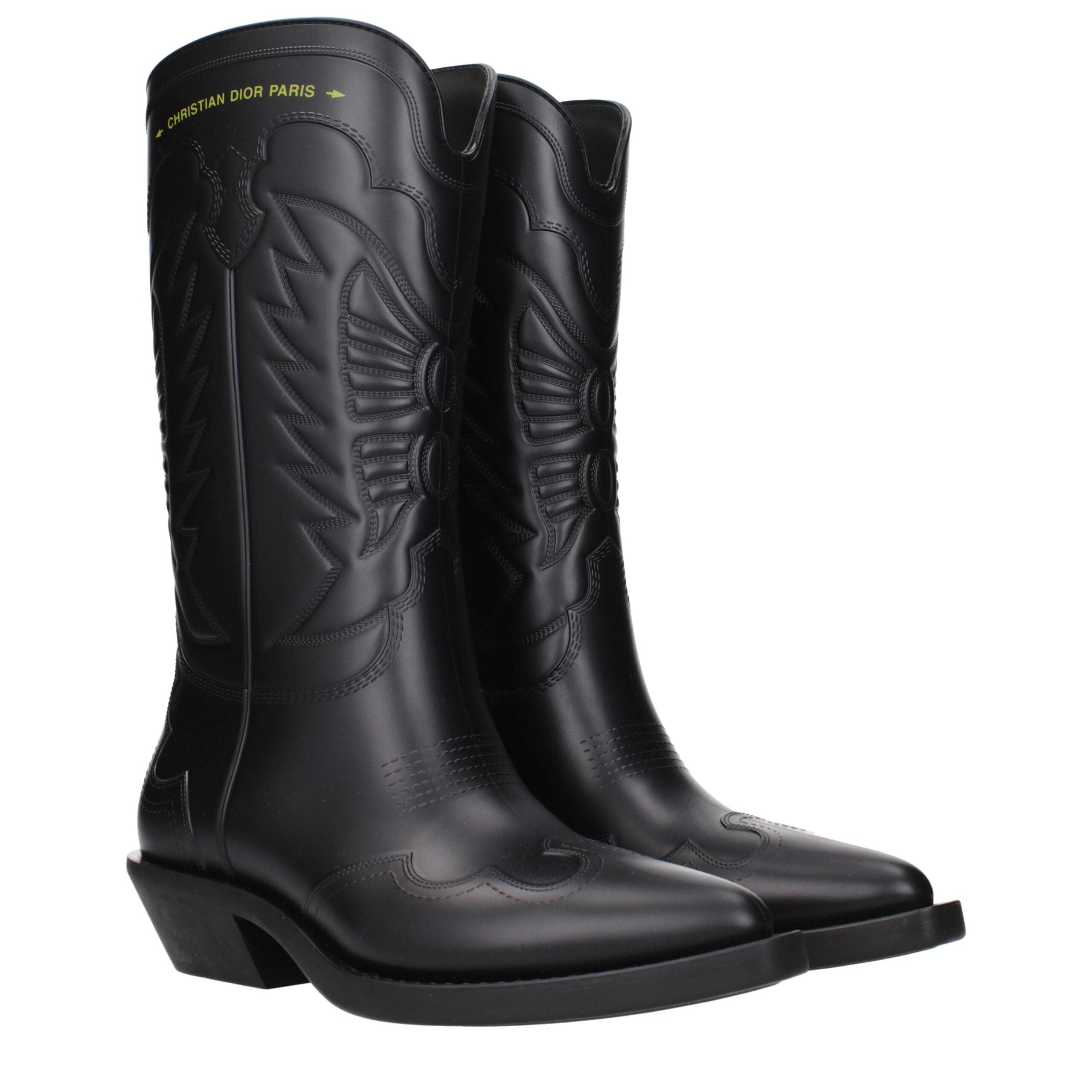 Black Cotton Boots
