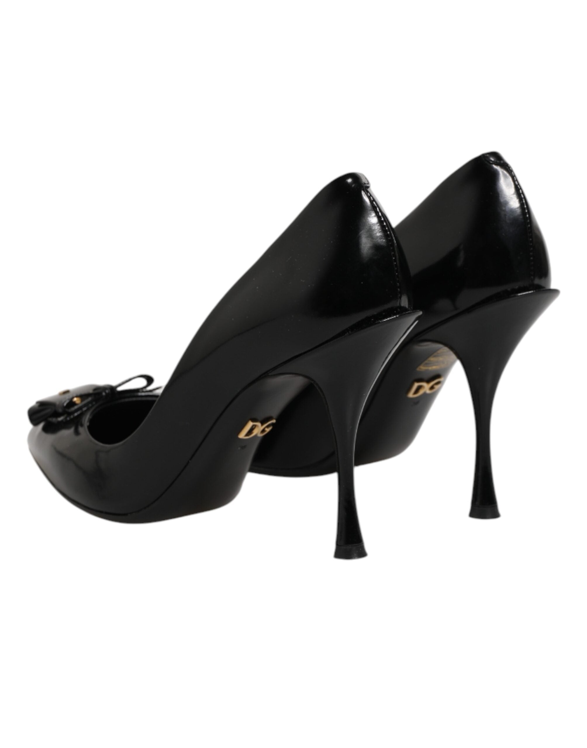 Black Bag Embellished Heels Pumps Shoes
