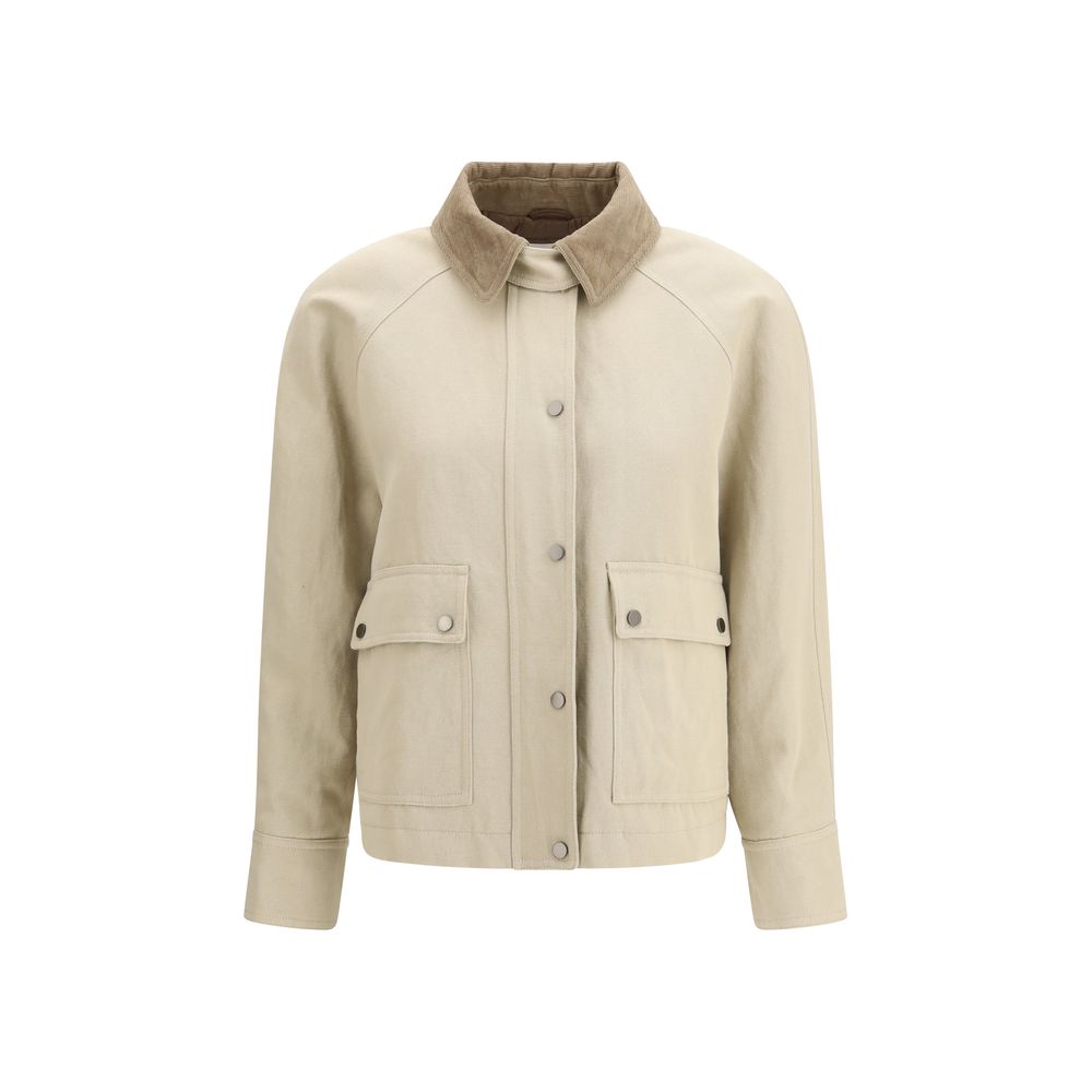 The cotton-linen canvas Jacket by Brunello Cucinelli
