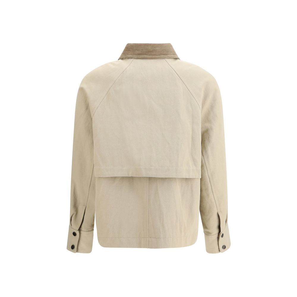 The cotton-linen canvas Jacket by Brunello Cucinelli