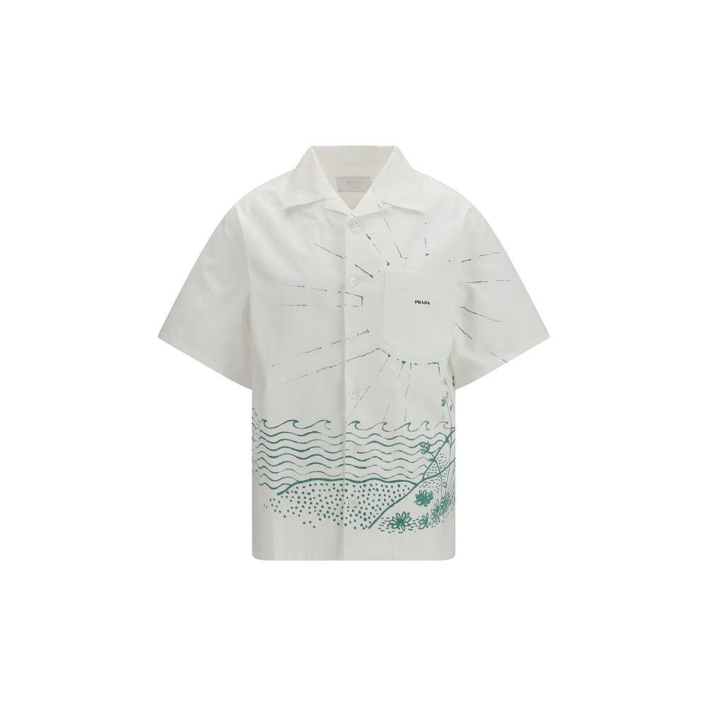 The oversized wave print Shirt by Prada