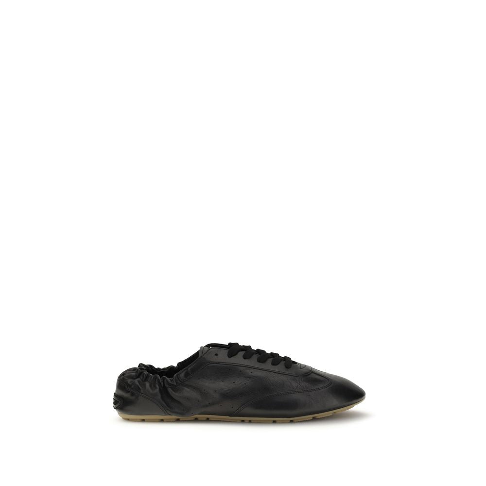 Black Calf Leather Bos Taurus Athletic Sneakers