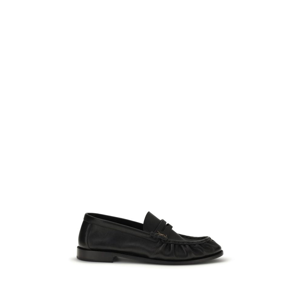 حذاء لوفر سهل الارتداء من جلد عجل البوس توروس الأسود