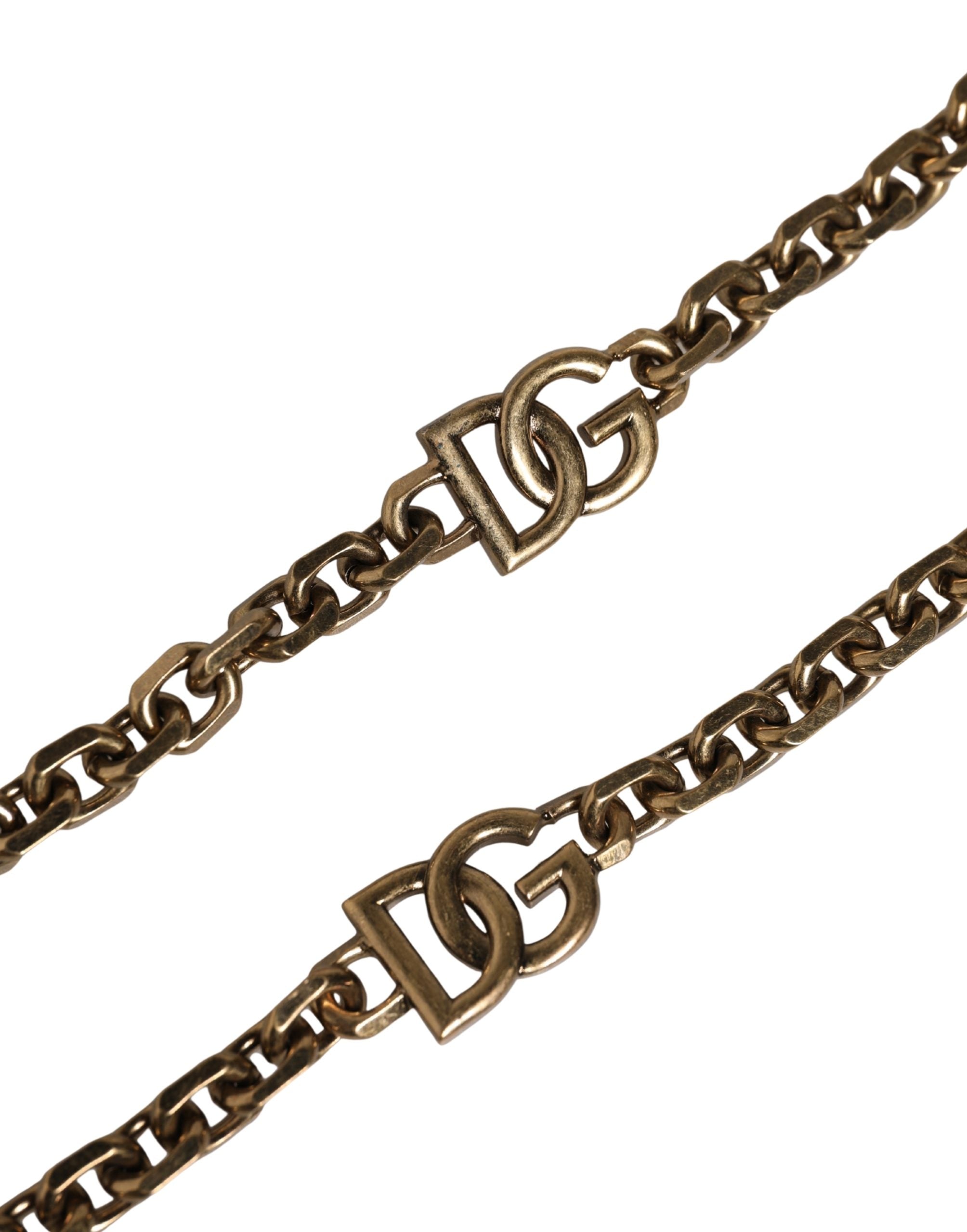 Black Leather Gold Chain Bag Accessory Shoulder Strap
