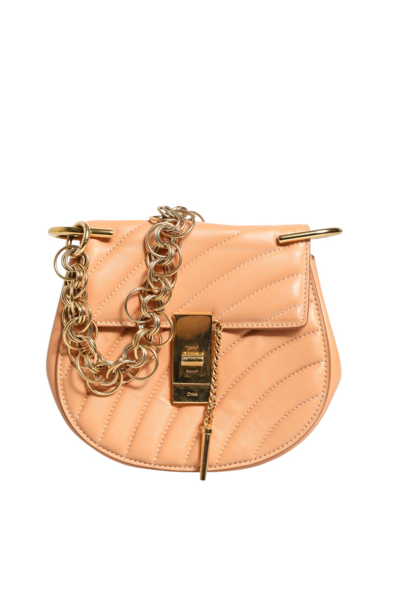 Quilted Calfskin Leather Drew Bijou Shoulder Bag