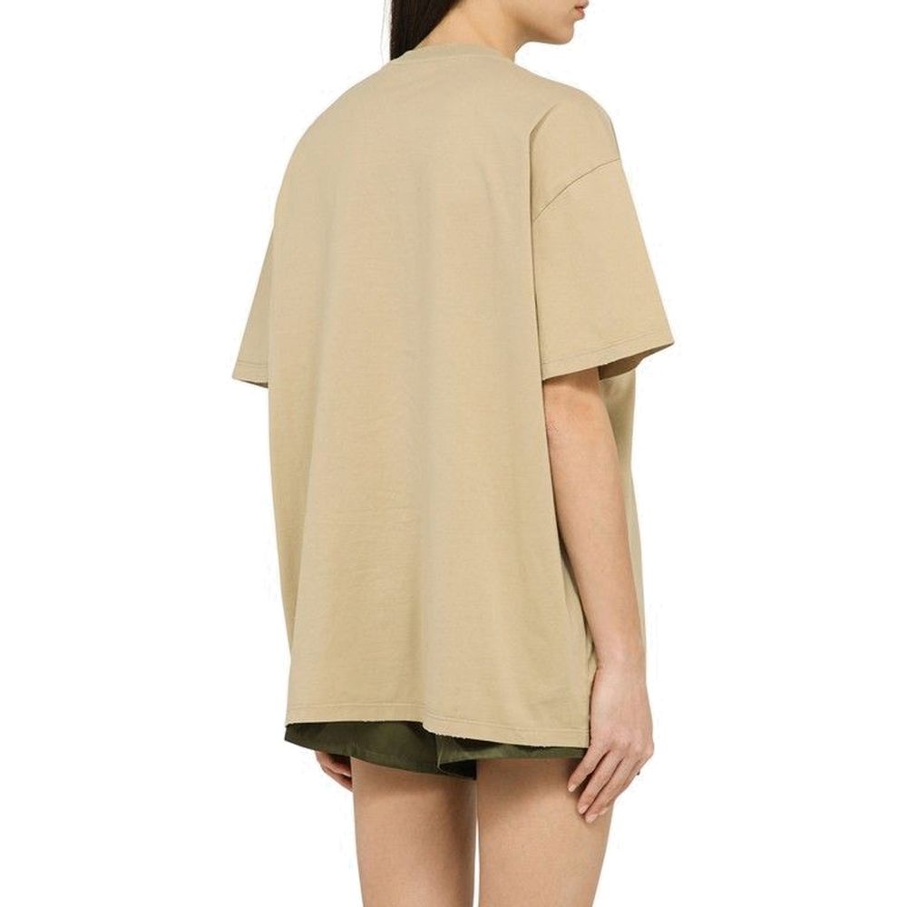 Beige Cotton T-Shirt
