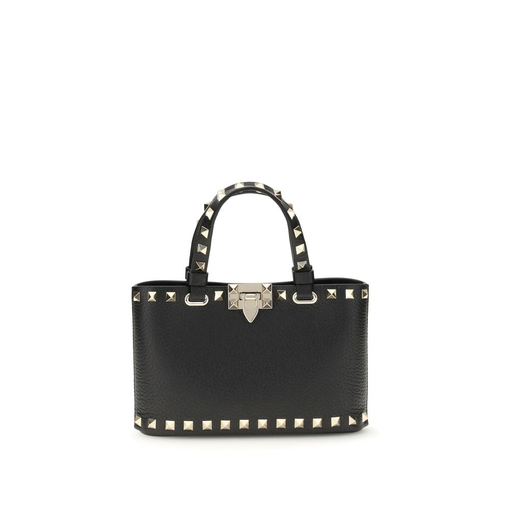 Valentino Garavani Rockstud Mini Shopping Bag Black Calfskin AW26