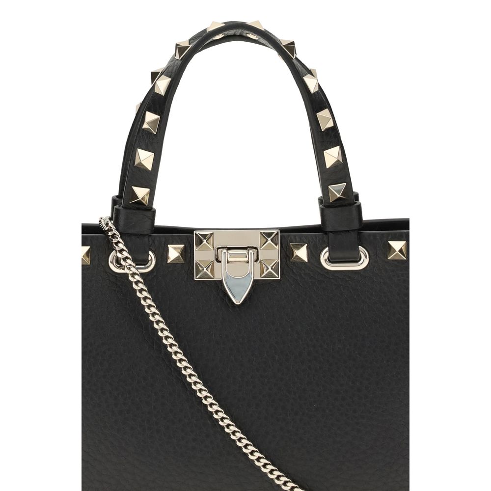 Valentino Garavani Rockstud Mini Shopping Bag Black Calfskin AW26