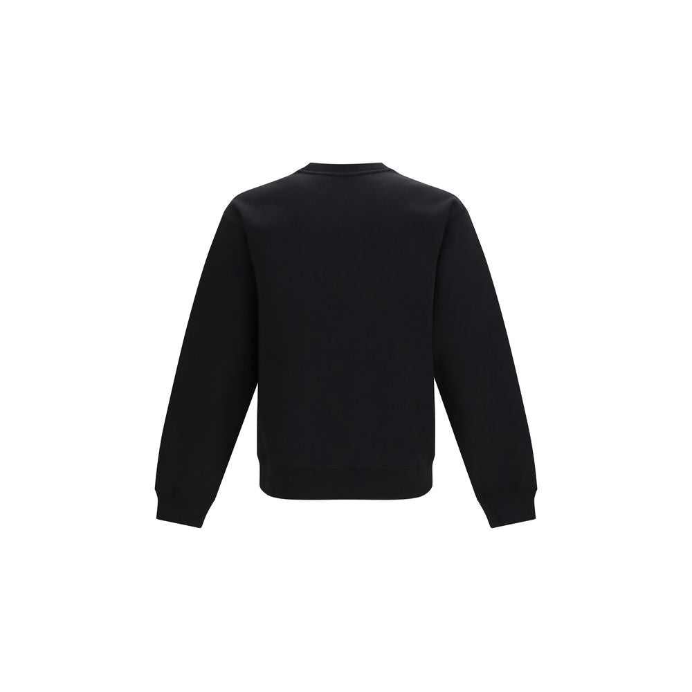 Valentino Garavani Black Cotton VLogo Crew Neck Sweatshirt AW26