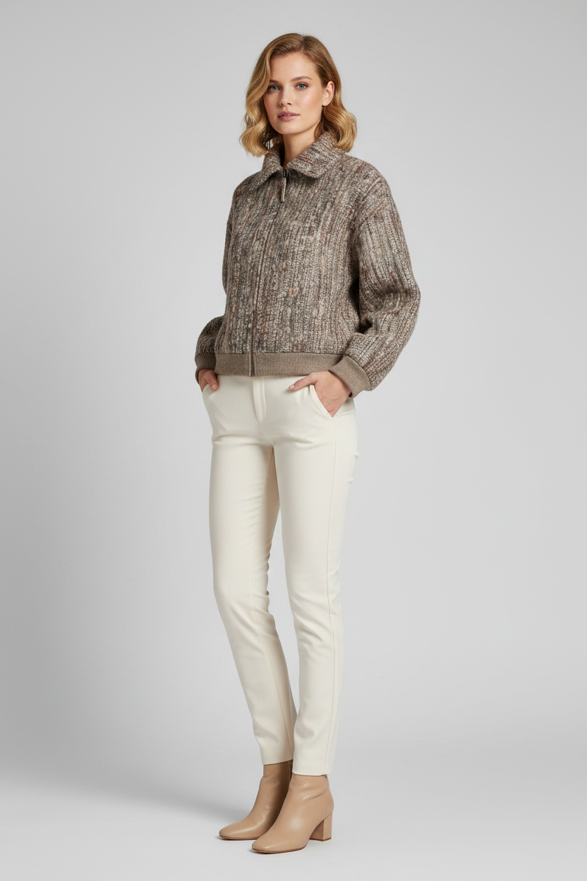 The perforated zip Cardigan by Brunello Cucinelli