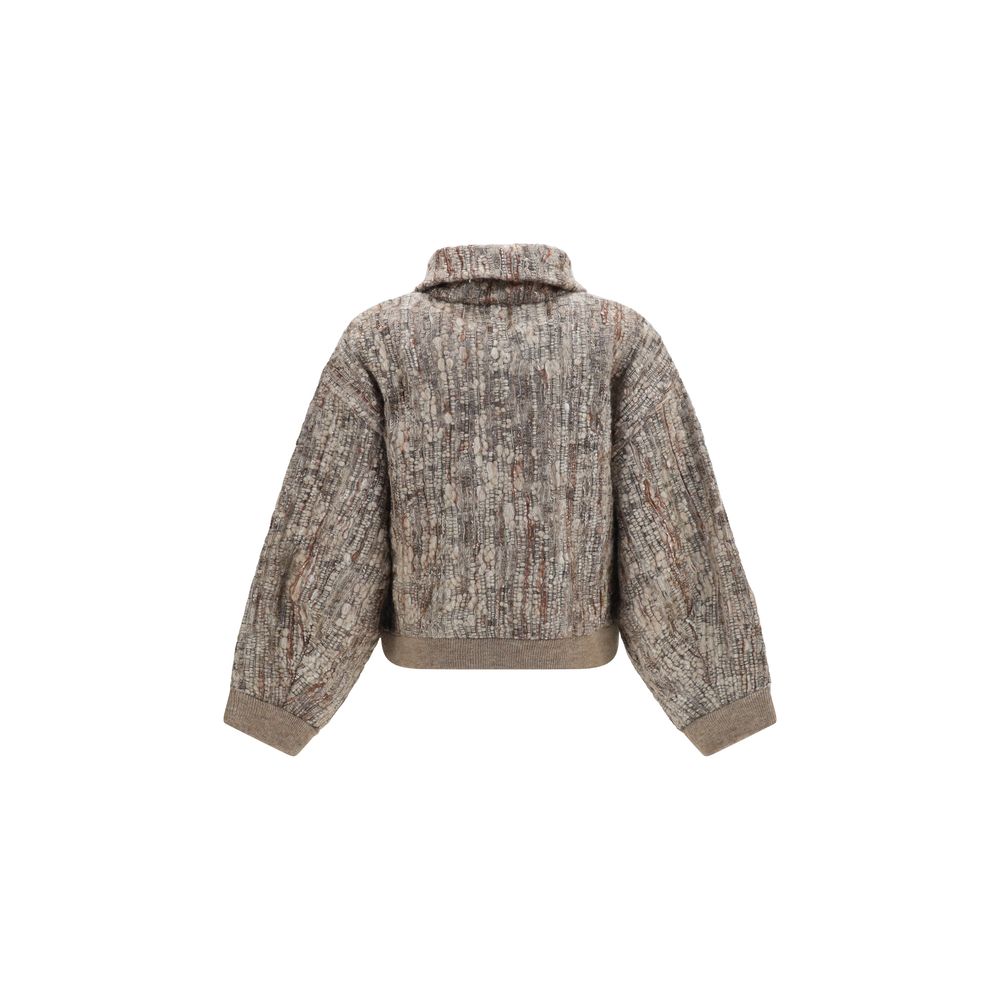 The perforated zip Cardigan by Brunello Cucinelli