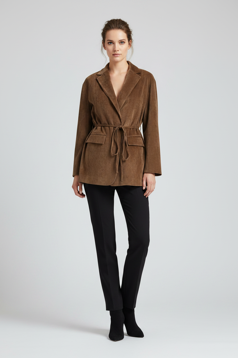 Brunello Cucinelli Brown Corduroy Viscose Cashmere Jacket AW26
