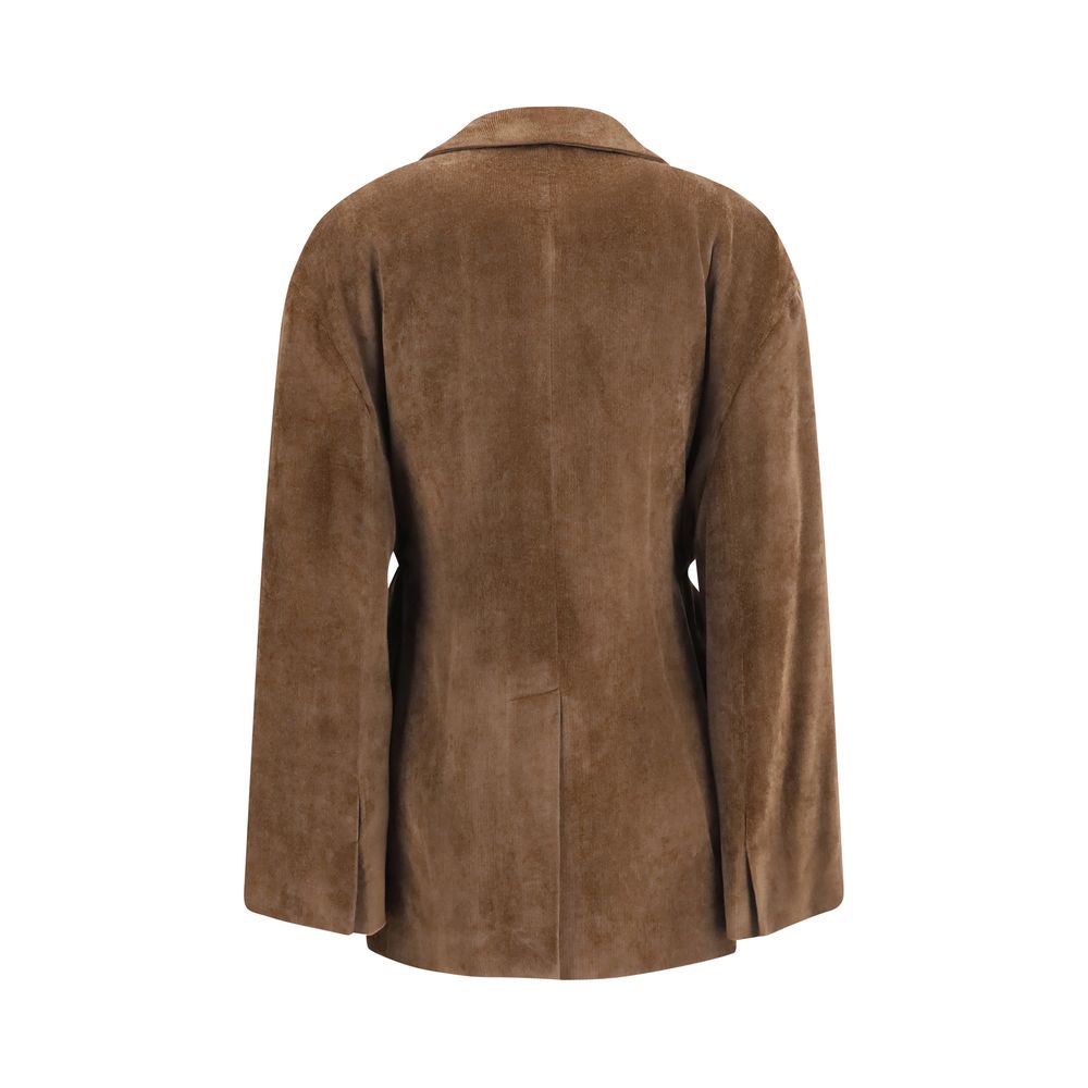 Brunello Cucinelli Brown Corduroy Viscose Cashmere Jacket AW26