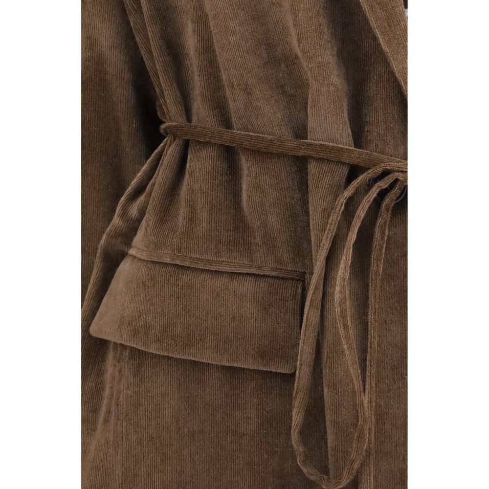 Brunello Cucinelli Brown Corduroy Viscose Cashmere Jacket AW26
