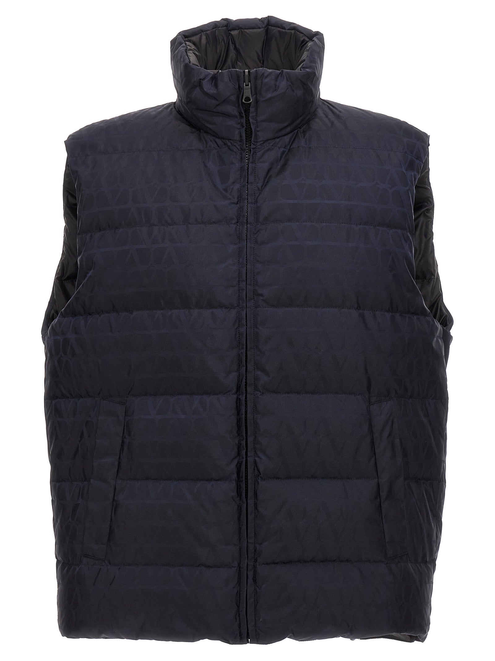 Valentino Garavani Toile Iconographe Feather-Padded Vest