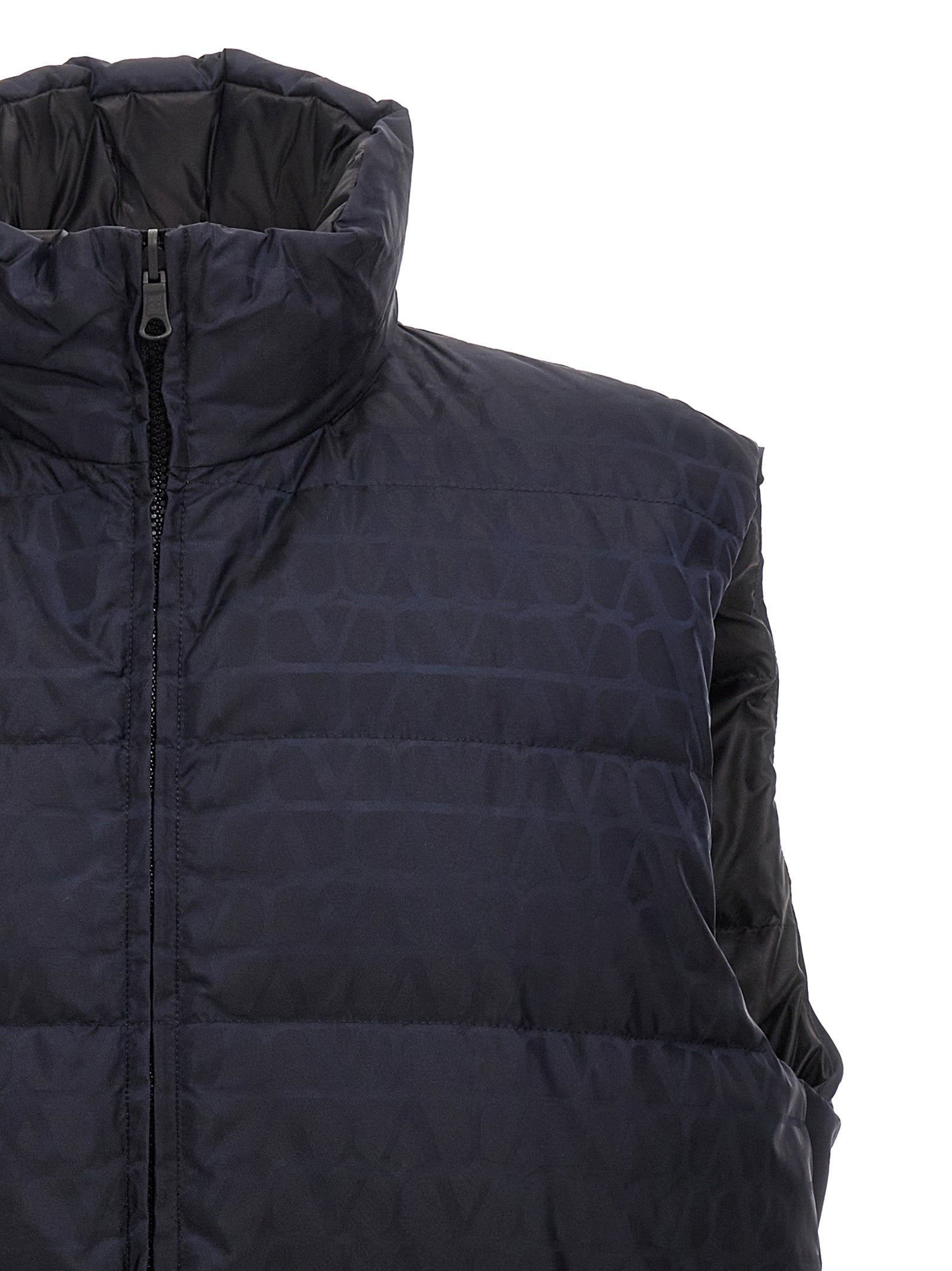 Valentino Garavani Toile Iconographe Feather-Padded Vest
