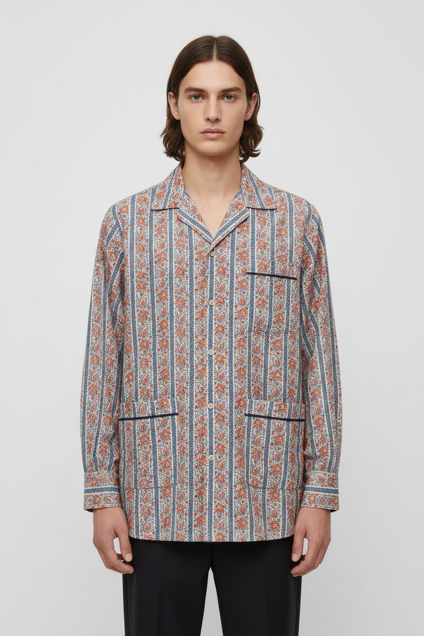Valentino Garavani Voyage Imaginaire Multicolor Cotton Muslin Shirt