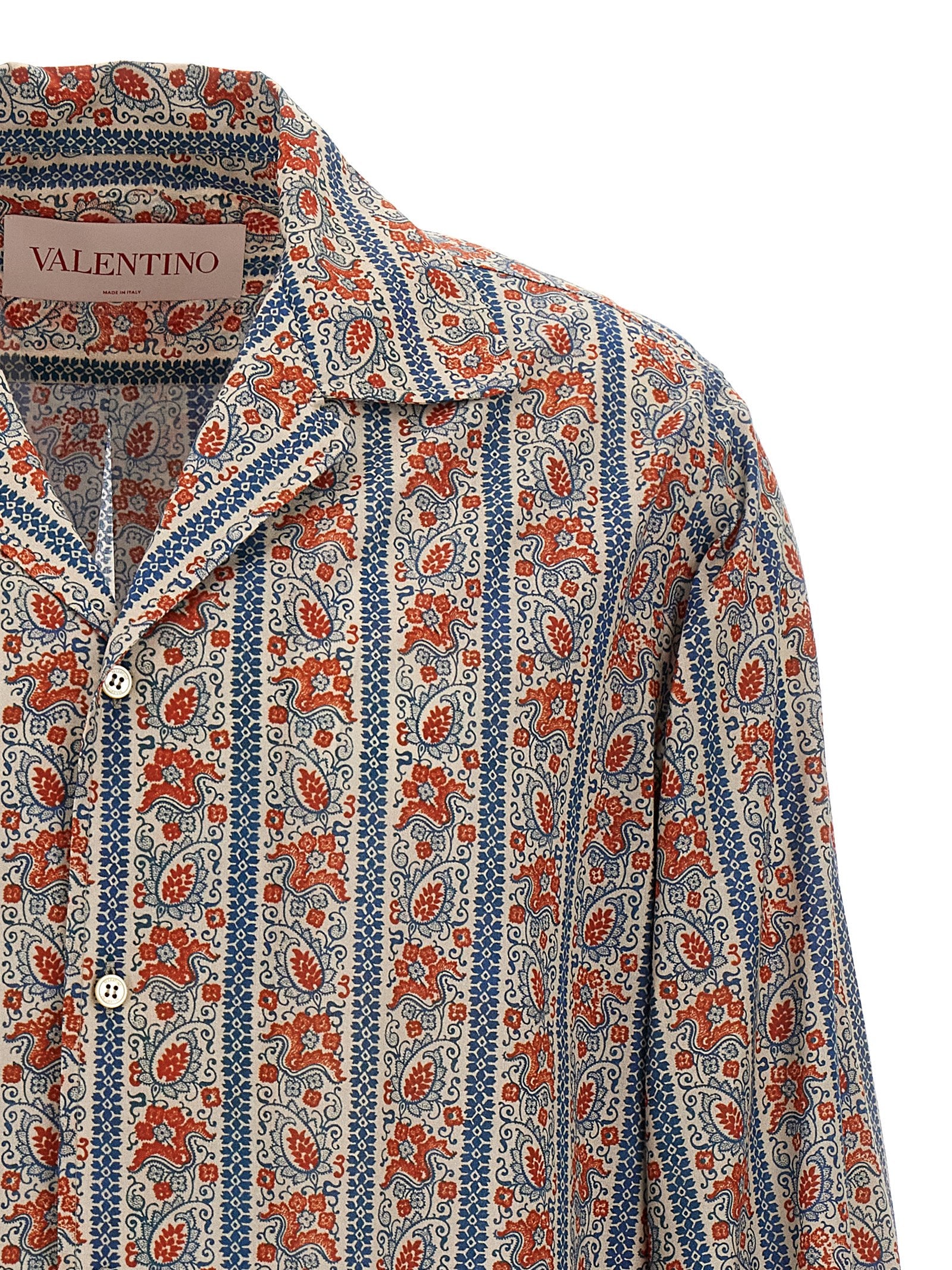 Valentino Garavani Voyage Imaginaire Multicolor Cotton Muslin Shirt