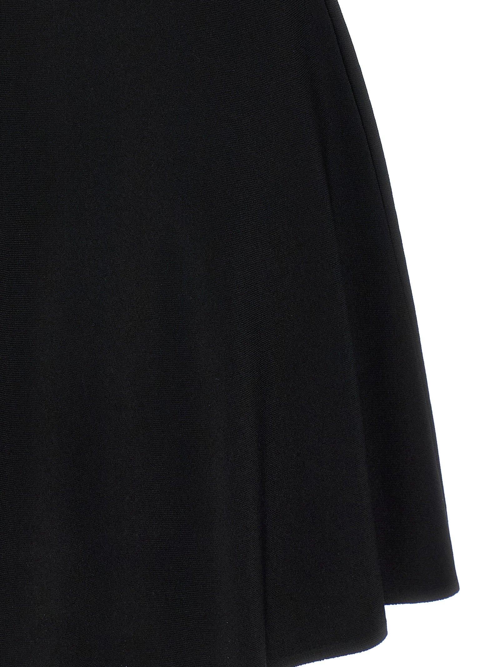 Valentino Garavani Black Viscose Mini Dress with Bow Detail