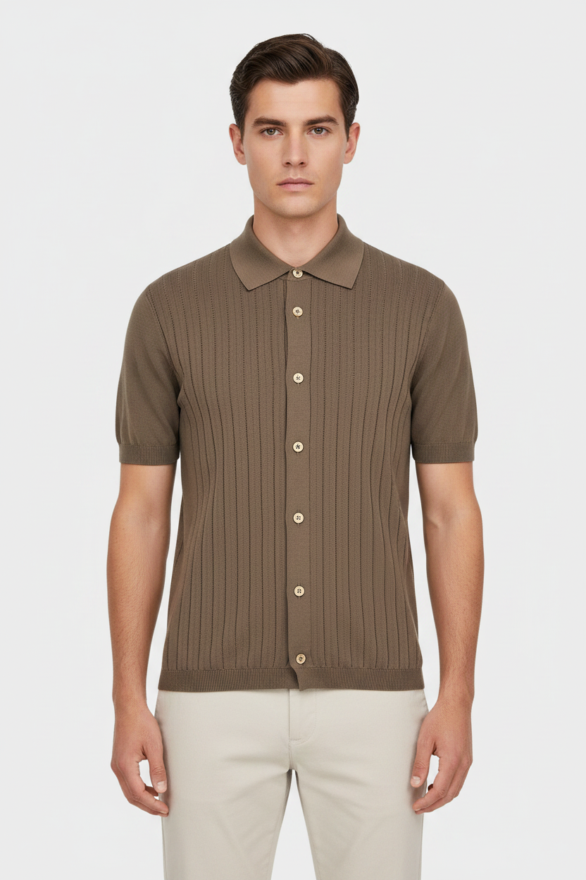 Brown Cotton Blouse