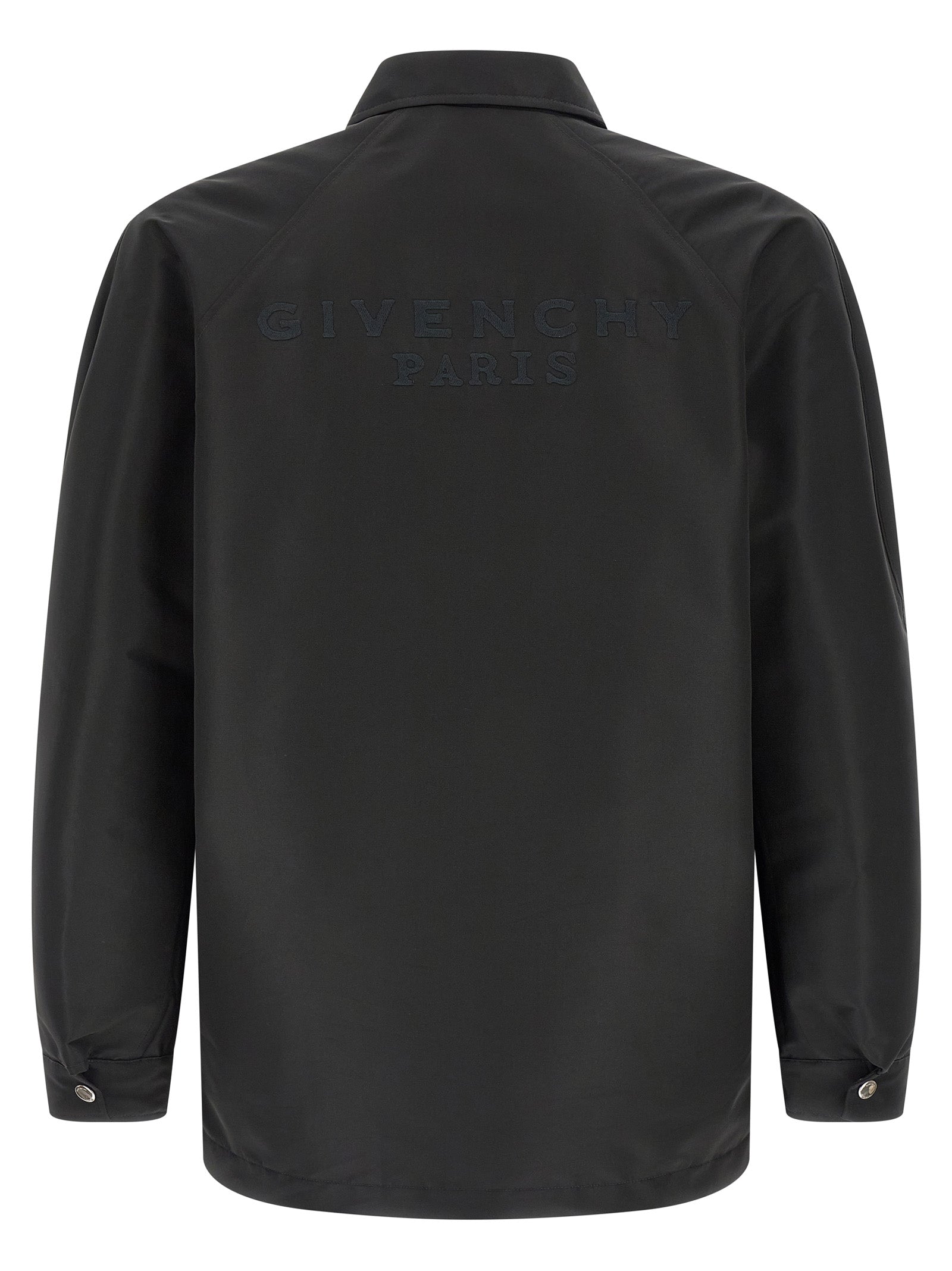 Givenchy Black Water-Repellent Polyfaille Jacket Couture Stitching