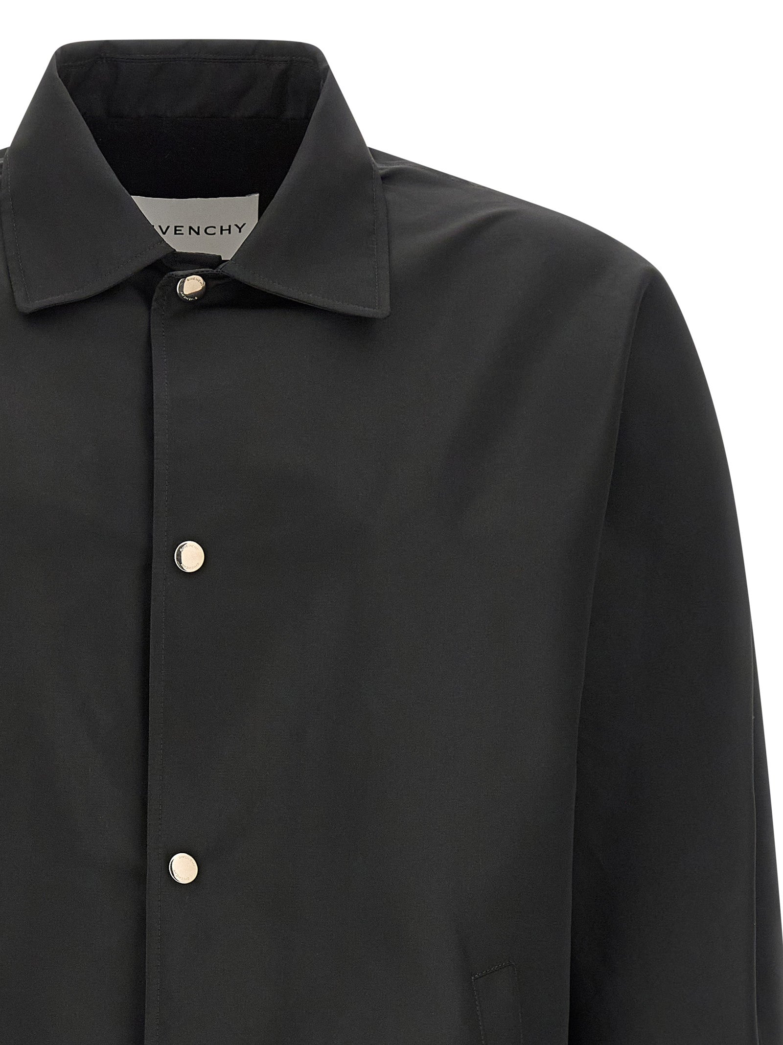 Givenchy Black Water-Repellent Polyfaille Jacket Couture Stitching